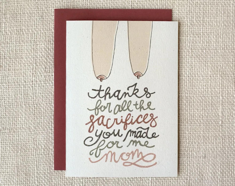 Funny Mother's Day cards: Mother's Day sacrifice