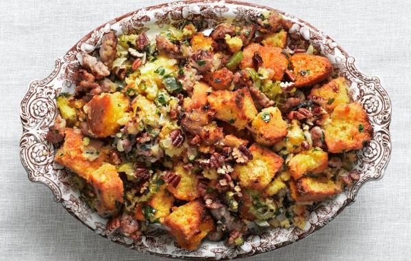 cornbread-and-sausage-stuffing-for-make-ahead-Thanksgiving-recipes
