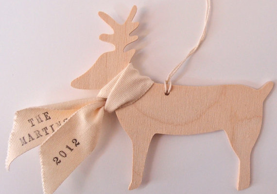 Paloma's Nest Personalized Reindeer Ornament | Cool Mom Picks