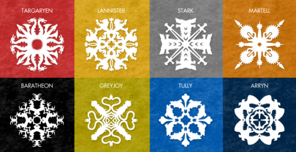 Free Game of Thrones inspired snowflake patterns | Cool Mom Picks