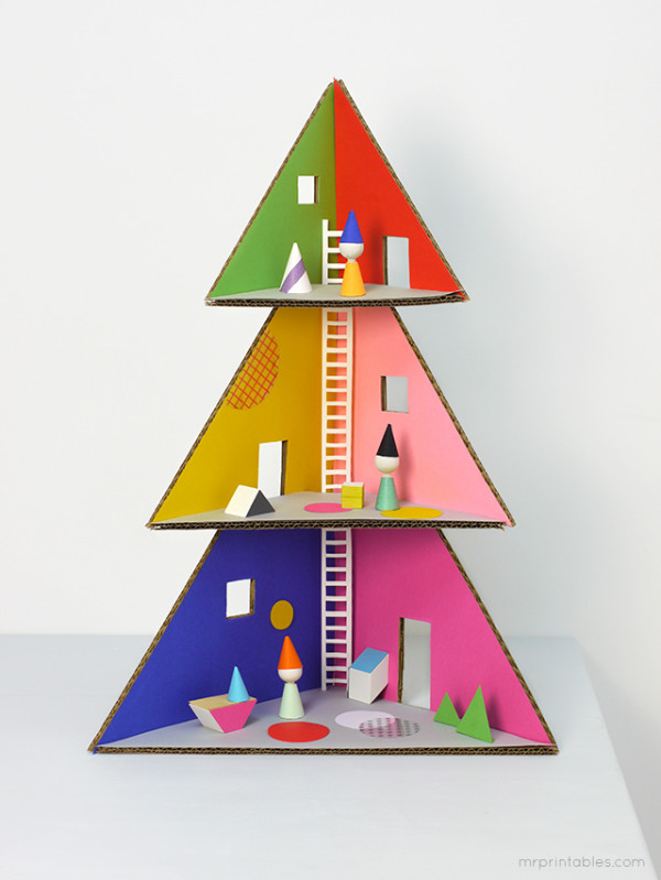 DIY Christmas Tree Dollhouse | Cool Mom Picks