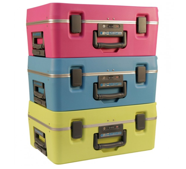 Colorful Carry On Luggage - F1 Cargo from Flight 001 | Cool Mom Picks