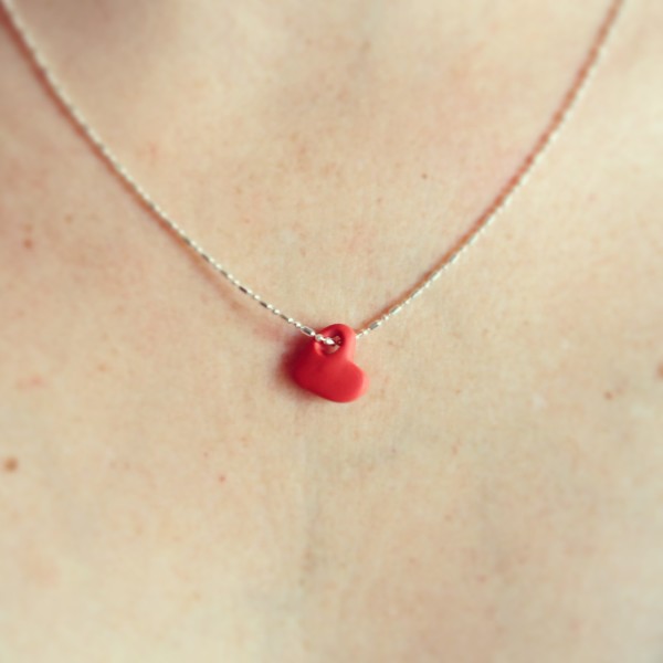 Handmade Gifts - Clay Heart Charm for Mother's Day by Muffin Tin Mom