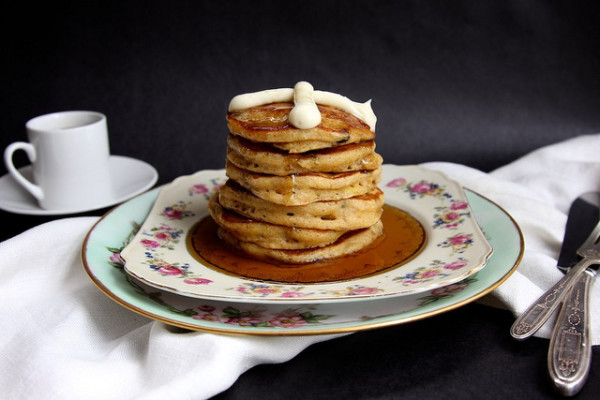 Easter recipes: Easter brunch Hot Cross Pancakes at Joy the Baker | Cool Mom Picks