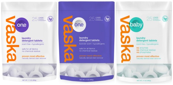 Vaska One All Natural Laundry Detergent Tablet - Cool Mom Picks