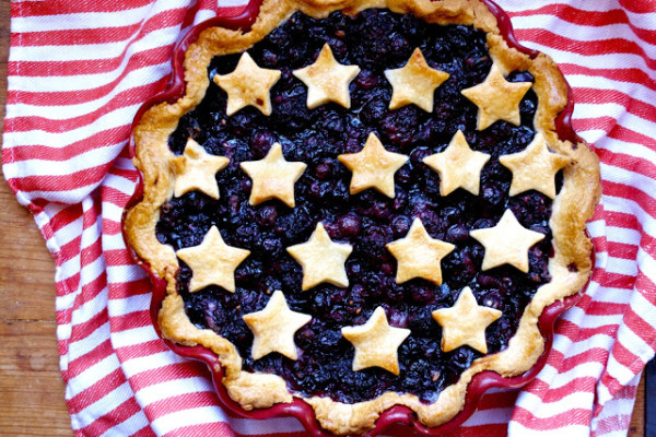 Fourth of July Blueberry Pie Recipe