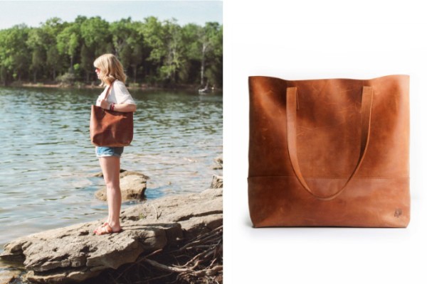 FashionABLE handmade leather tote