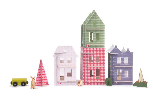Lille Huset DIY dollhouse city at the Cool Mom Picks indie shop