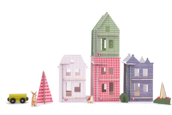 Lille Huset DIY dollhouse city at the Cool Mom Picks indie shop