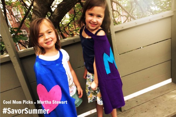 Superhero cape craft coolmompicks.com for Martha Stewart #SavorSummer