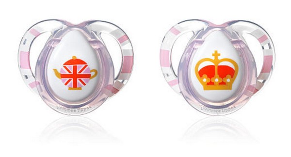 Tommee Tippee British pacifier for girls in honor of Prince George's birthday
