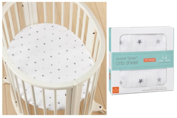 Aden + Anais new crib sheets for the Stokke Sleepi