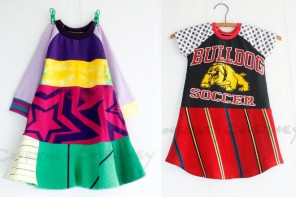 Courtney Courtney upcycled t-shirt dresses for girls. Our faves!