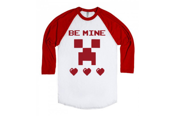 Minecraft Valentine's Day Shirt