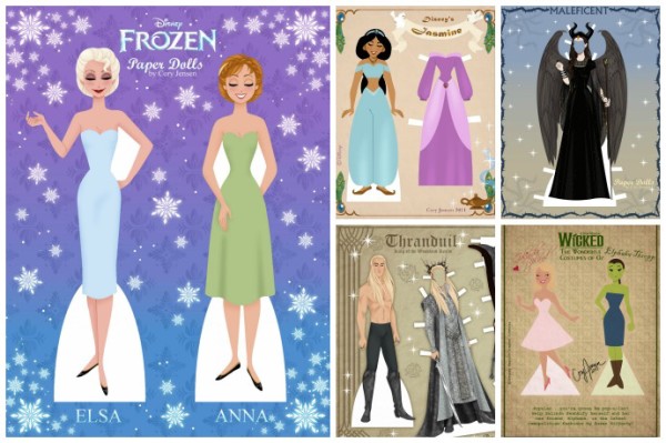An amazing collection of free printable paper dolls by Cory Jensen