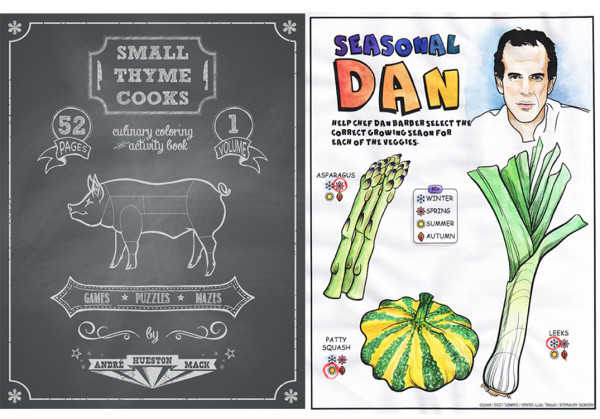 Small Thyme Cooks coloring book and activity book for future foodies