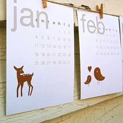 Gorgeous 2009 calendars: Just add paper