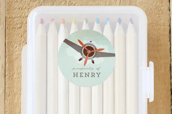 Custom name labels and more cool back to school shopping on sale at Minted