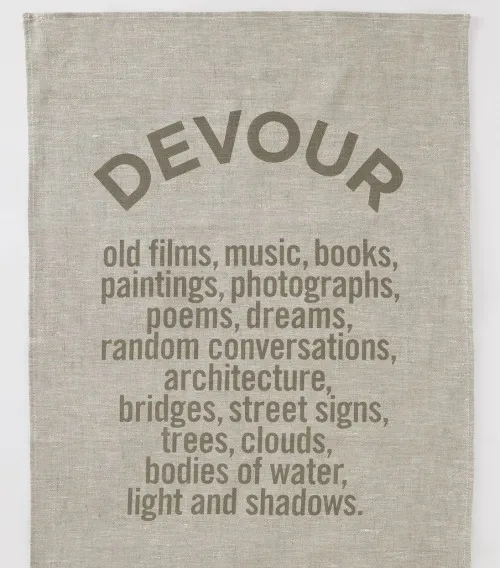A tea towel that talks back.