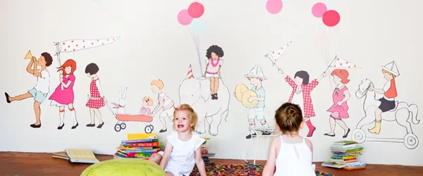Sarah Jane On Parade wall decals for Pop and Lolli
