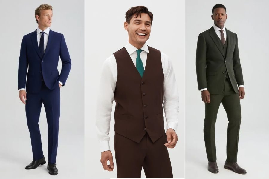 shop for a new suit today - 3 men modeling suits