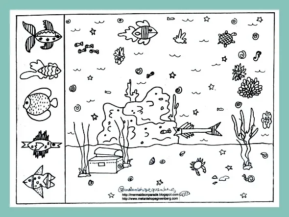 9 cool, free summer coloring pages. Because...it's summer!