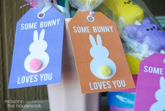 Free printable Easter tags for last minute Easter basket cuteness