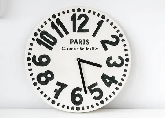 Paris wall clock