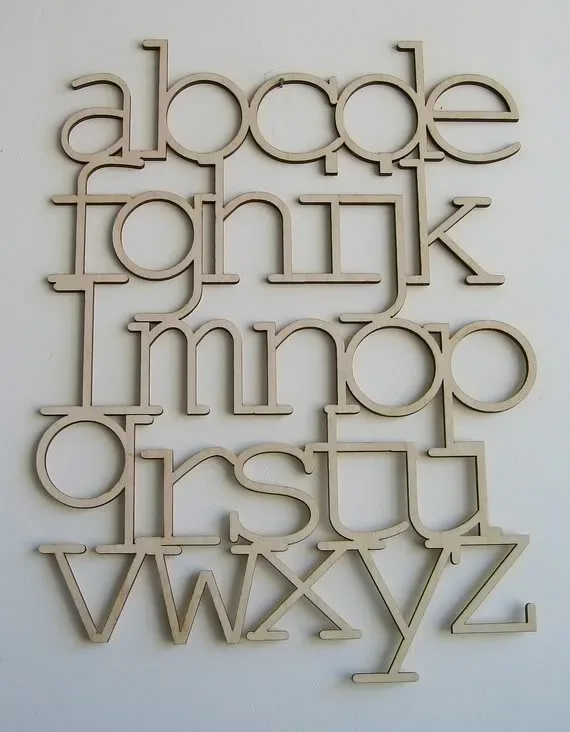 Art, meet alphabet
