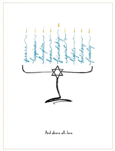 Getting your Hanukkah cards together early this year with a little help and a big discount