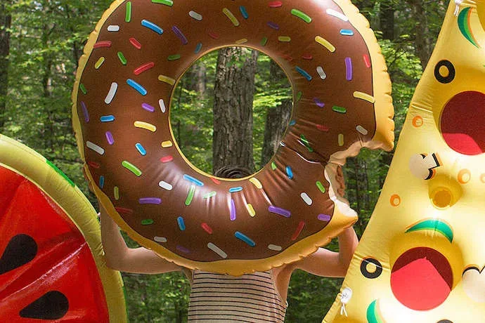 Donut pool float at Urban Outfitters