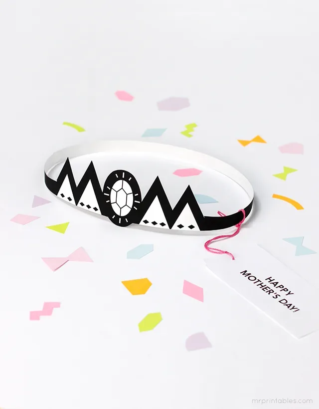 Printable Mother's Day Crown by Mr. Printables via Cool Mom Picks