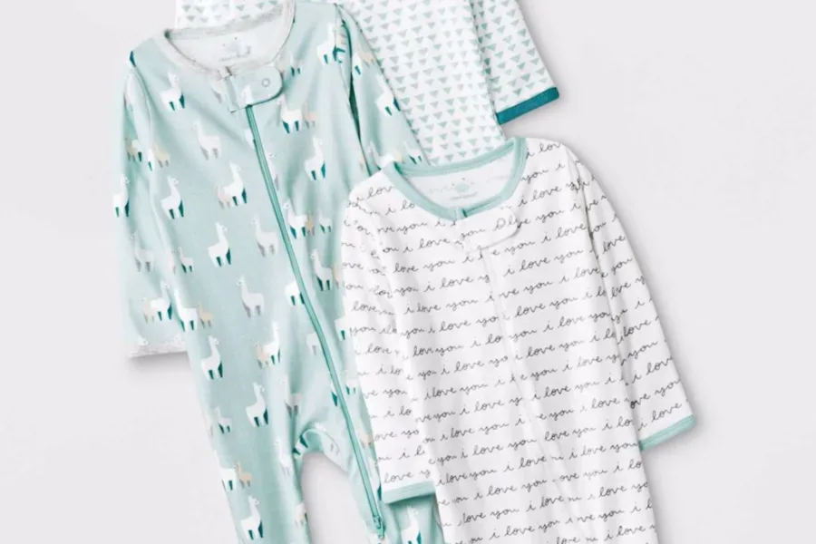 The best baby zip-up pajamas according to our readers: Cloud Island from Target. Affordable and NO FREAKING SNAPS