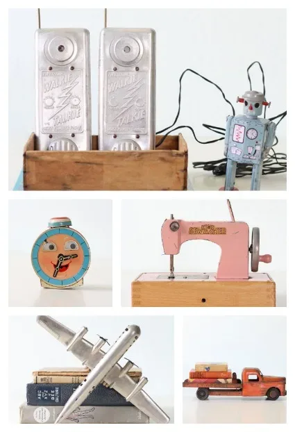 Unique nursery decor ideas: vintage toys galore