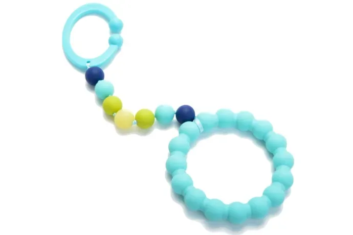 Chewbeads Gramercy Stroller Baby Teething Toy in Blue