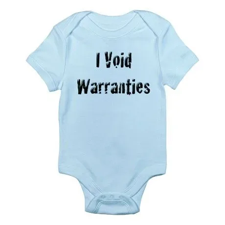 I void warranties onesie on coolmomtech.com