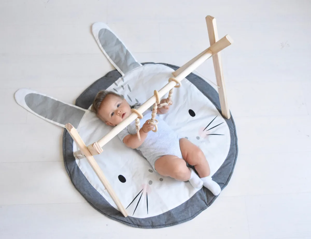 Best baby shower gifts under $50: Handmade rabbit play mat