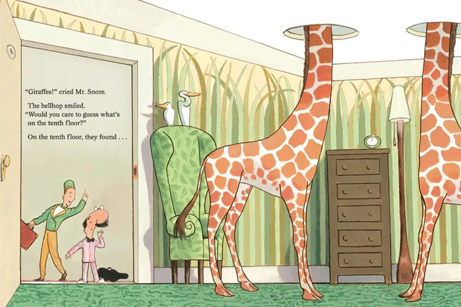 There's a Dinosaur on the 13th floor: The hilarious new picture book from Wade Bradford and Kevin Hawkes (sponsored)