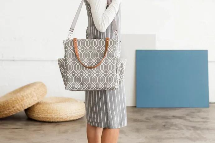 Finally! A stylish breast pump tote. Thanks, Petunia Pickle Bottom.