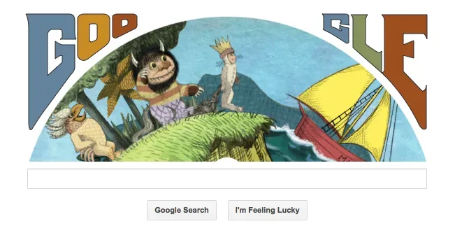 Happy birthday Maurice Sendak! From Google and from us.