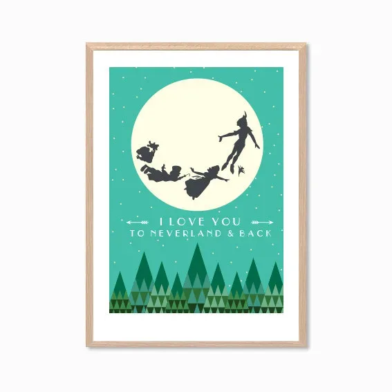 Neverland art print