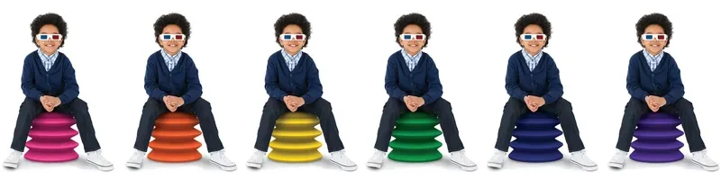 ErgoErgo kids' chair for active sitting