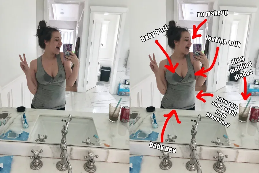 Colleen Ballinger (Miranda Sings) share the truth about new motherhood on Twitter