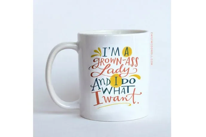 We're loving the new funny coffee mugs from Emily McDowell