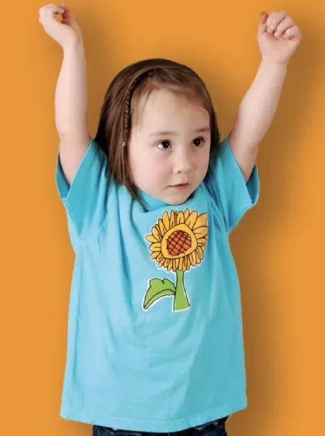 Clothes for kids, drawn by kids, helping kids. No kidding.