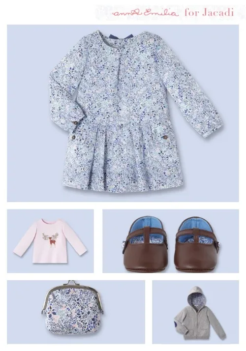 Classic children's illustrations meet gorgeous clothes for little girls: The new Anna Emilia Collection for Jacadi