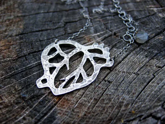 The pendant with real heart