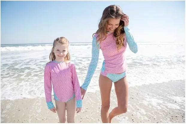 Cabana Life rash guard swimsuits for girls and boys