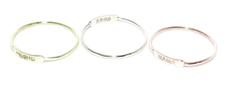 julian and co custom nameplate rings