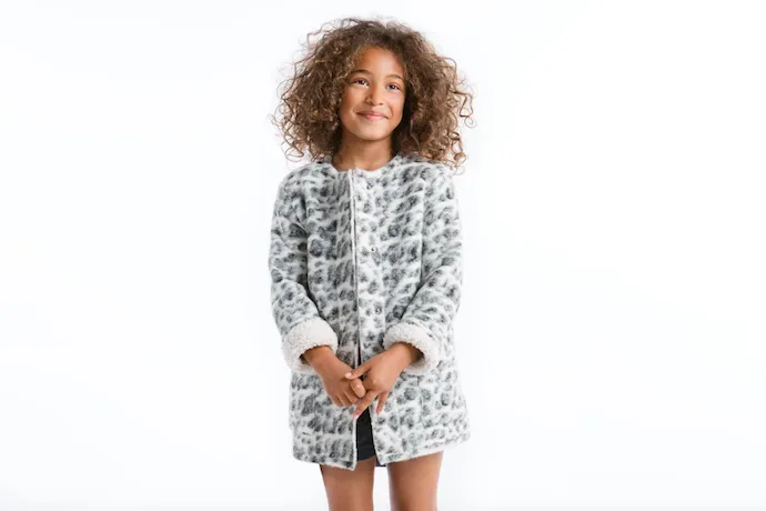 Snow Leopard Trend: Fleece-Lined Coat from Zara